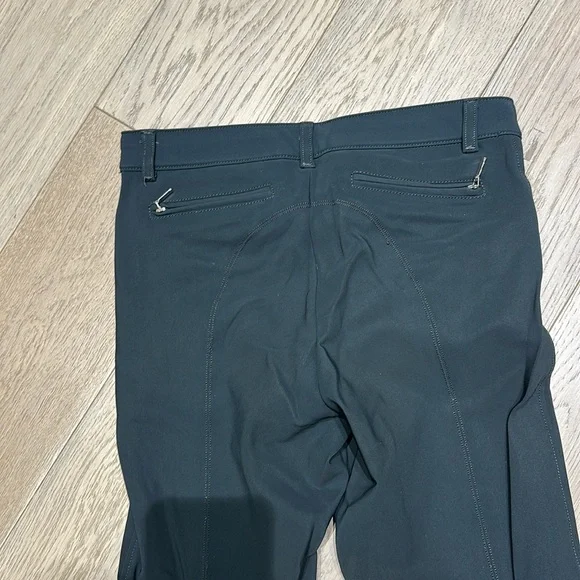 EGO7 slate blue grey riding breeches pants knee patch hunter jumper 26 IT 40 - Picture 6 of 10